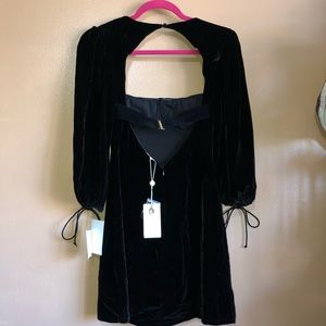 nadine velvet bustier mini dress